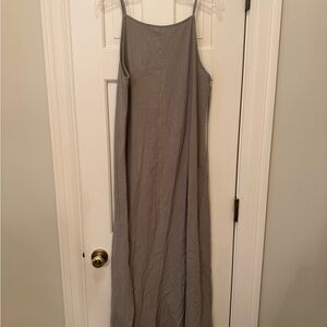 Dusty Sage Linen-like Maxi Dress